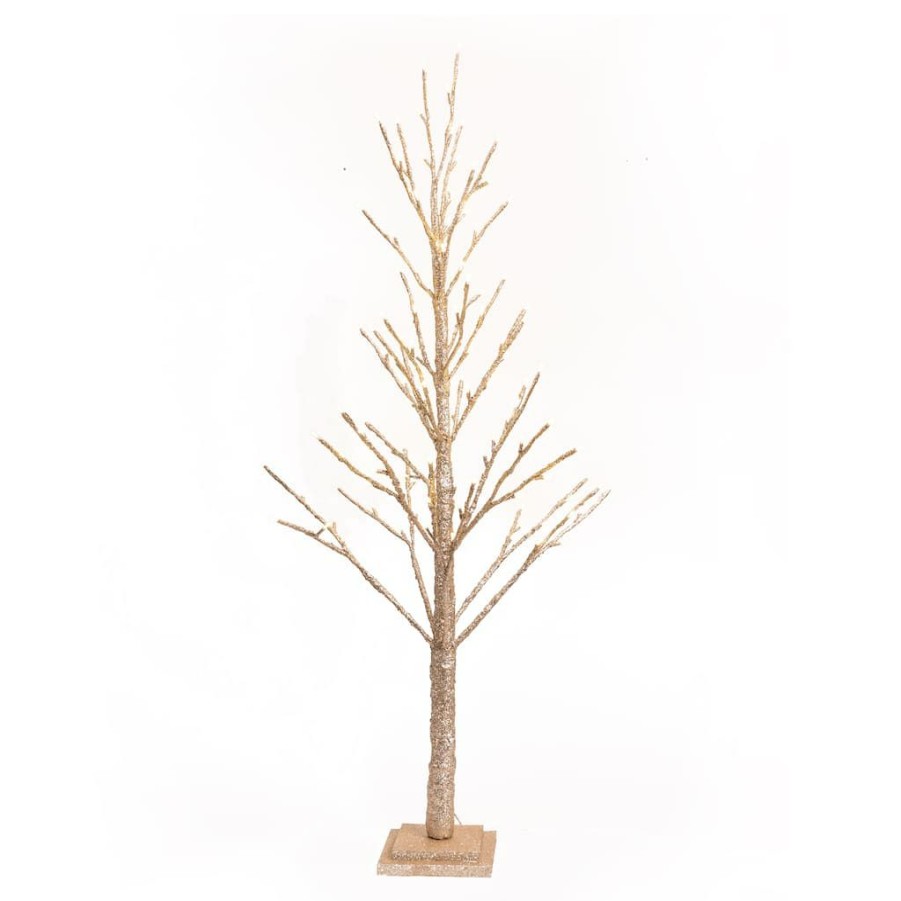 Holidays & Occasions * | Best Reviews Of 48 Gold Led Twig Tree Decoration By Melrose