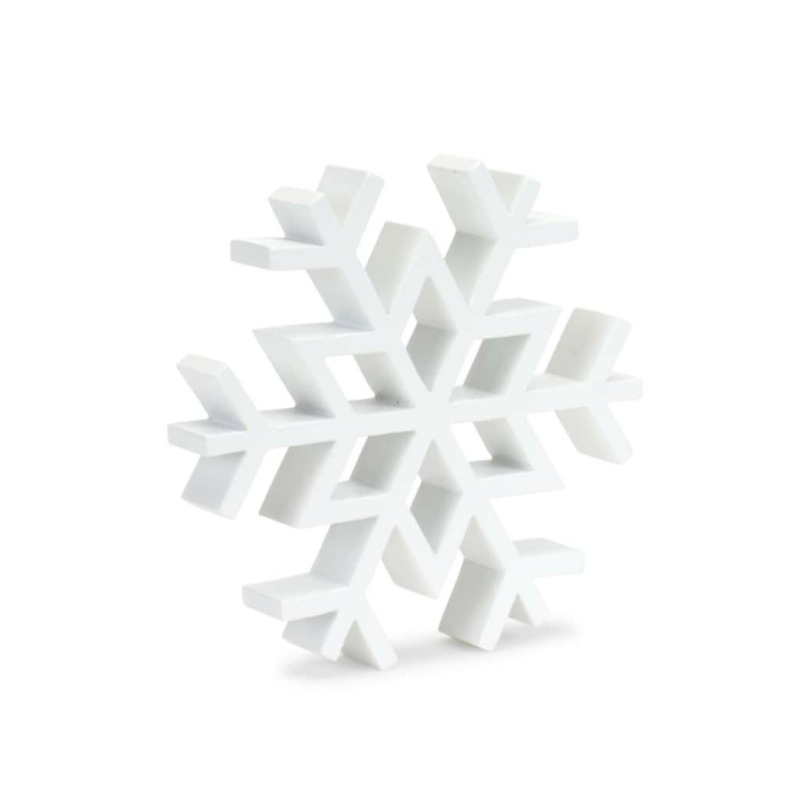 Holidays & Occasions * | Best Sale Wooden Snowflake Set By Melrose