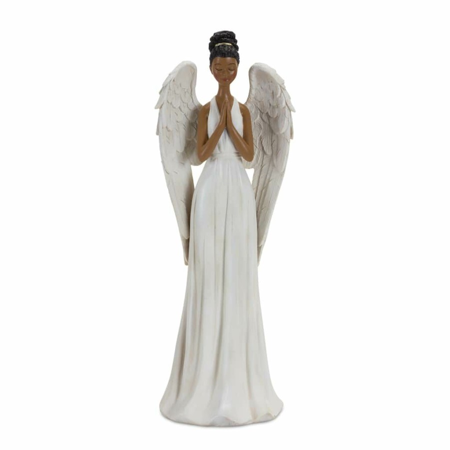 Holidays & Occasions * | Flash Sale 14 Resin Praying Angel Figurine By Melrose