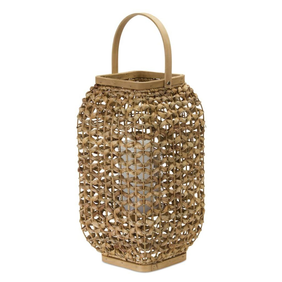 Home & Decor * | Hot Sale 21.5 Wicker Lantern By Melrose