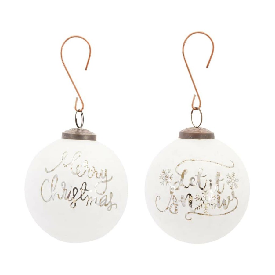 Holidays & Occasions * | Buy 4Ct. 4 Glass Ball Ornament Set By Melrose