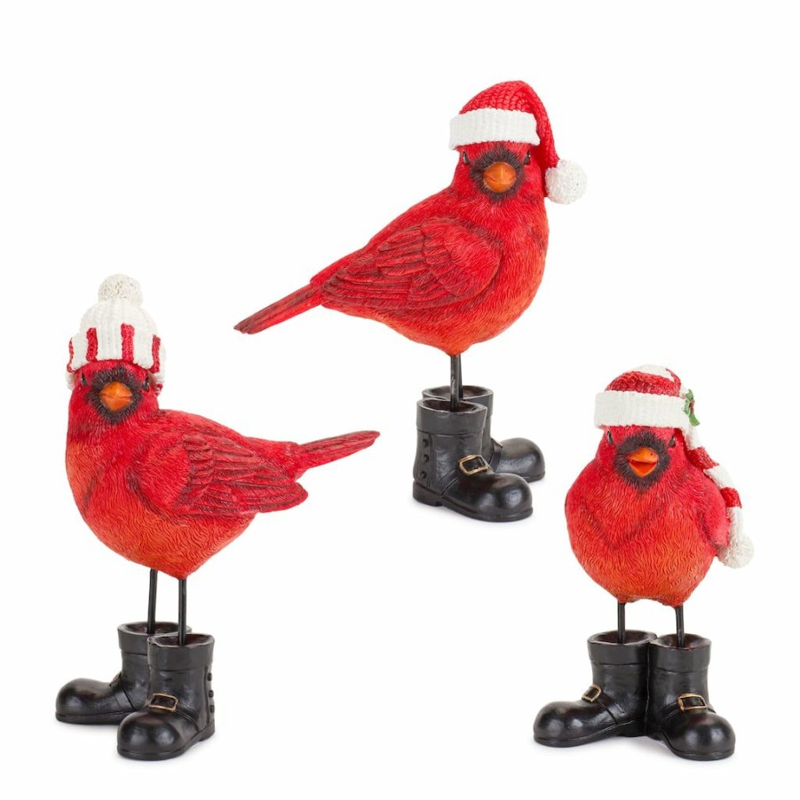 Holidays & Occasions * | Best Reviews Of Cardinal Figurine Set, 3Ct. By Melrose