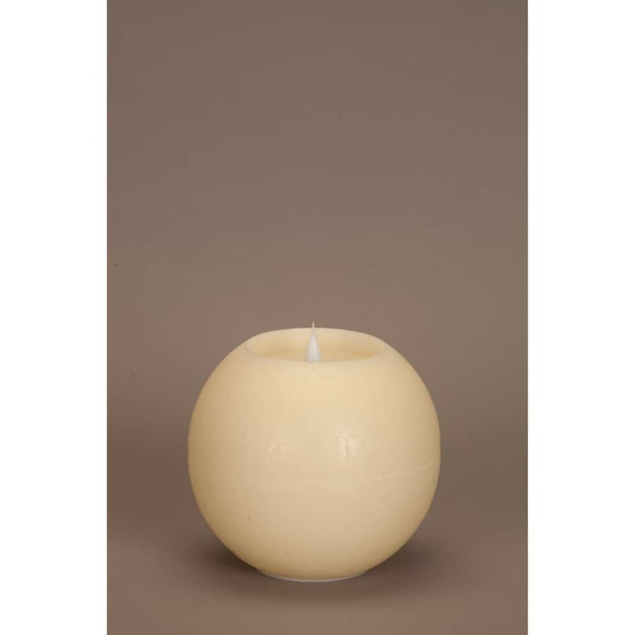 Home & Decor * | Top 10 6 Simplux Round Candle Set With Moving Flame By Melrose