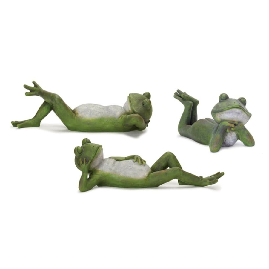 Holidays & Occasions * | Cheap Resin Frog Set By Melrose