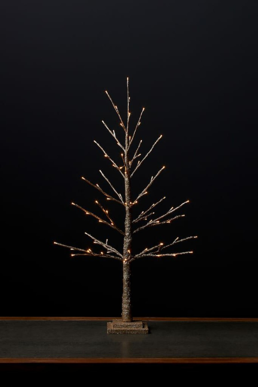 Holidays & Occasions * | Brand New 36 Gold Led Twig Tree Decoration By Melrose