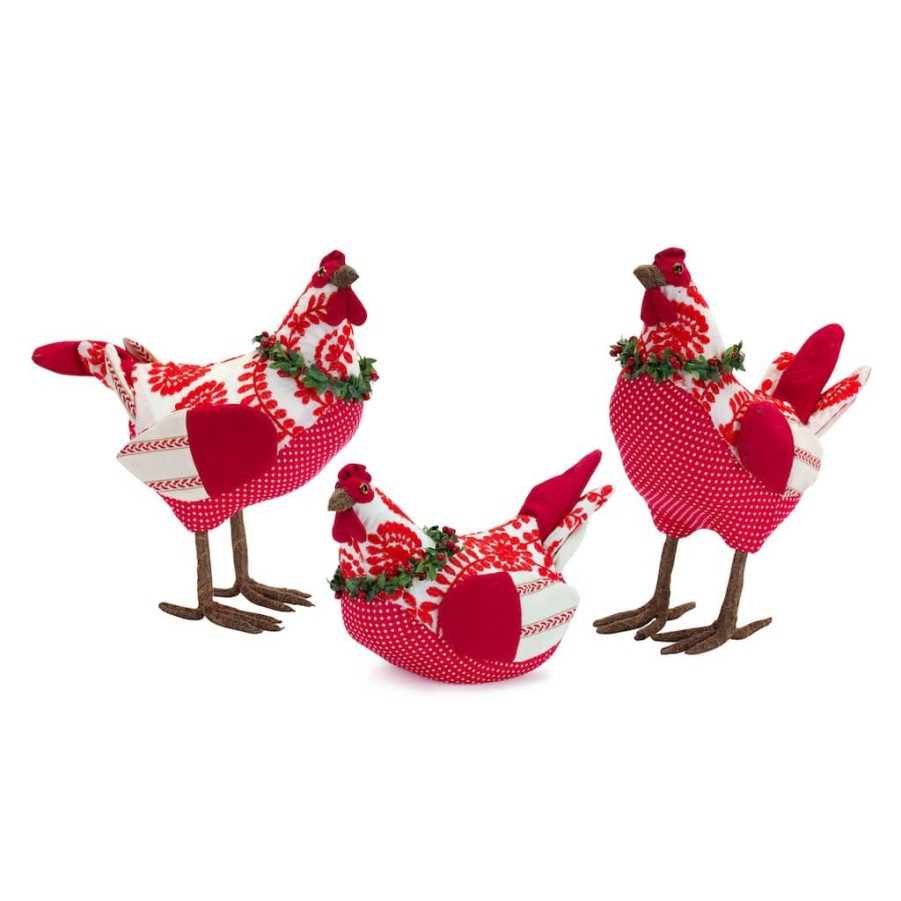 Holidays & Occasions * | Promo French Hens Decor Set, 6.5 , 11.5 & 12 By Melrose