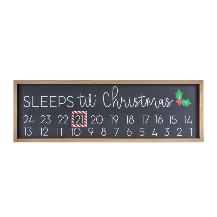 Holidays & Occasions * | Discount 10 Sleeps 'Til Christmas Sign By Melrose