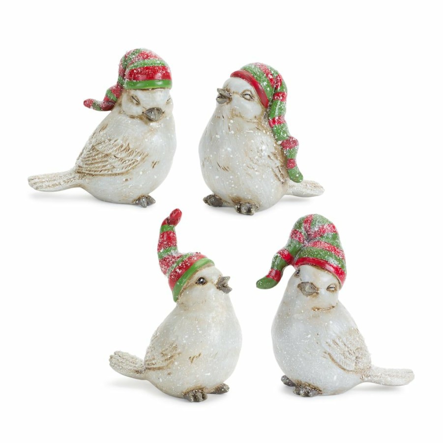 Holidays & Occasions * | Buy Bird With Stocking Hat Figurine Set By Melrose