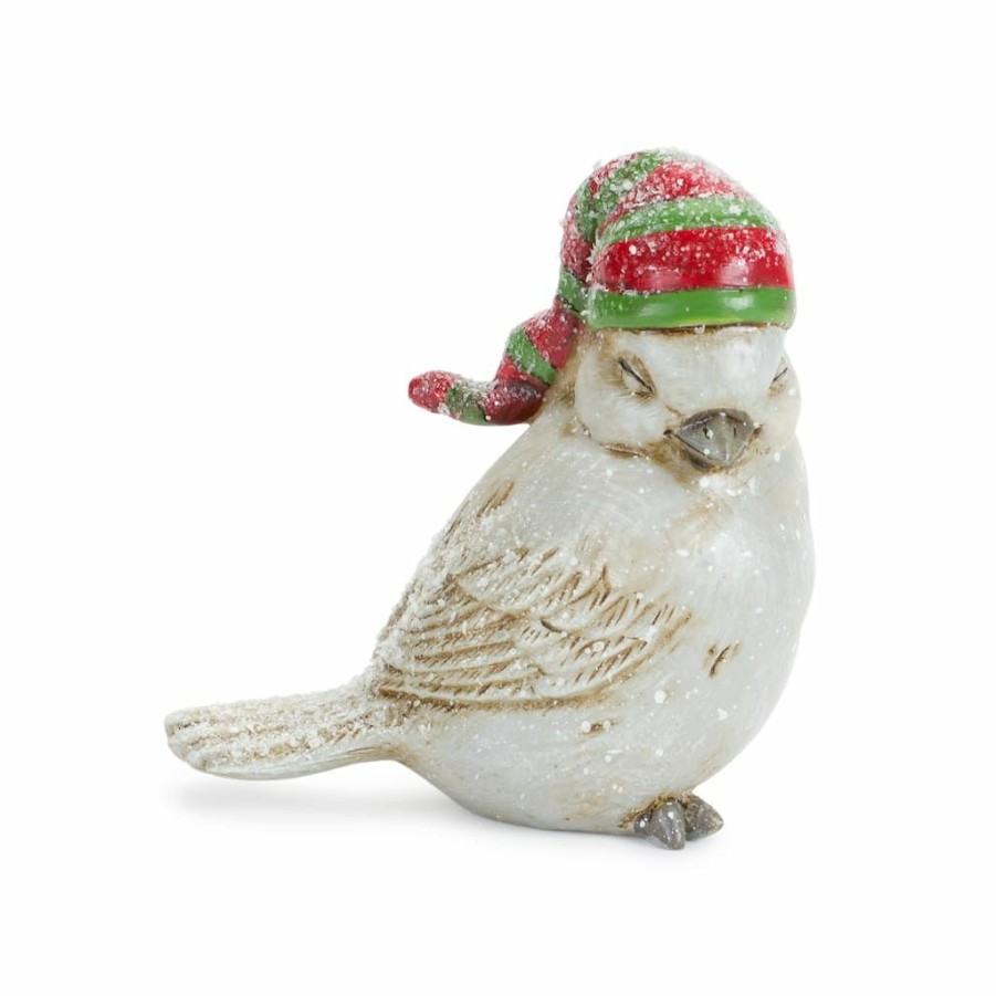 Holidays & Occasions * | Buy Bird With Stocking Hat Figurine Set By Melrose