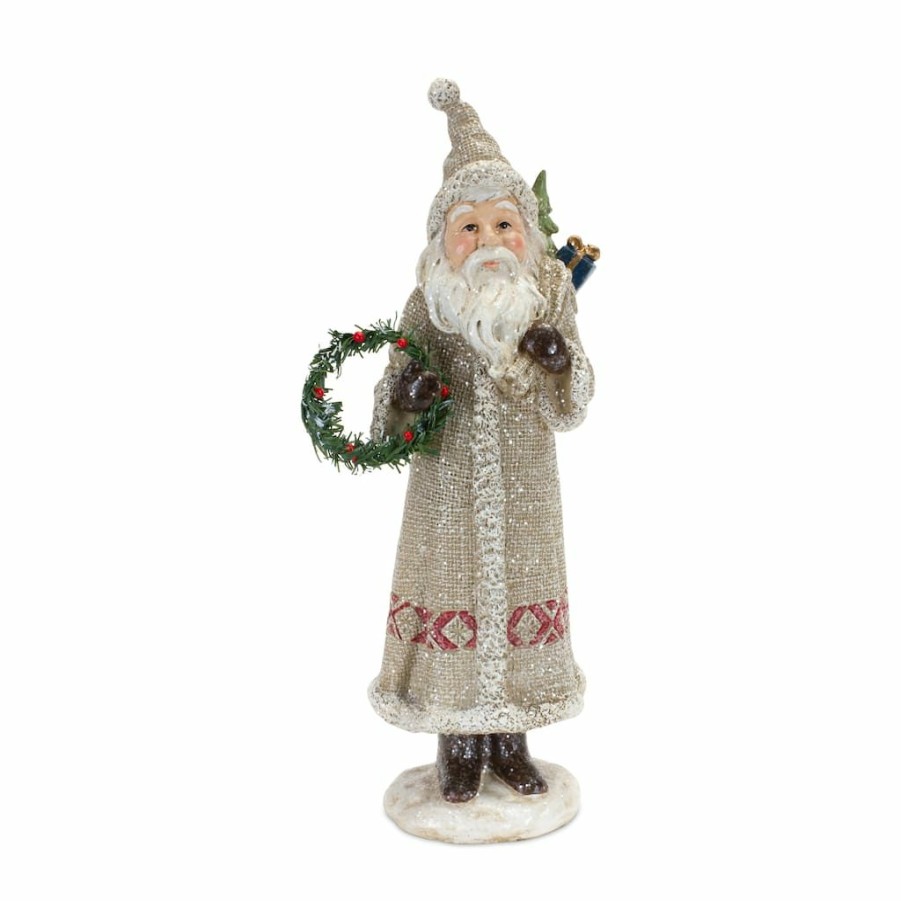 Holidays & Occasions * | Hot Sale 13.25 Santa Figurine Set By Melrose