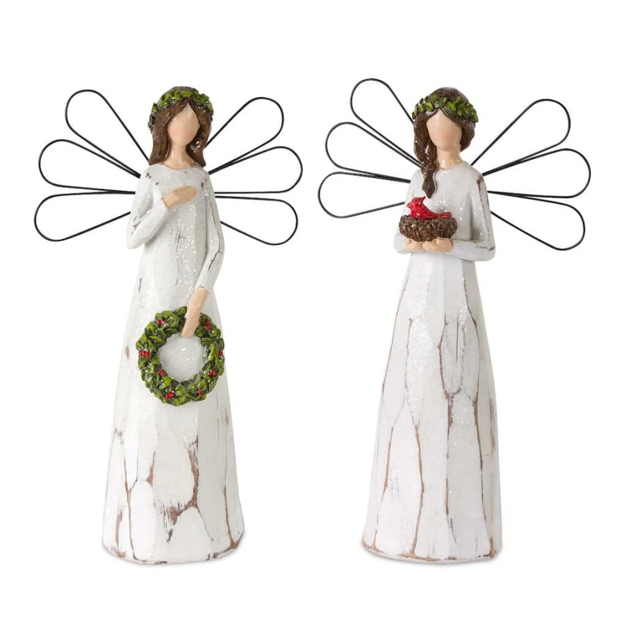 Holidays & Occasions * | Cheap 11.5 Christmas Angel Set By Melrose