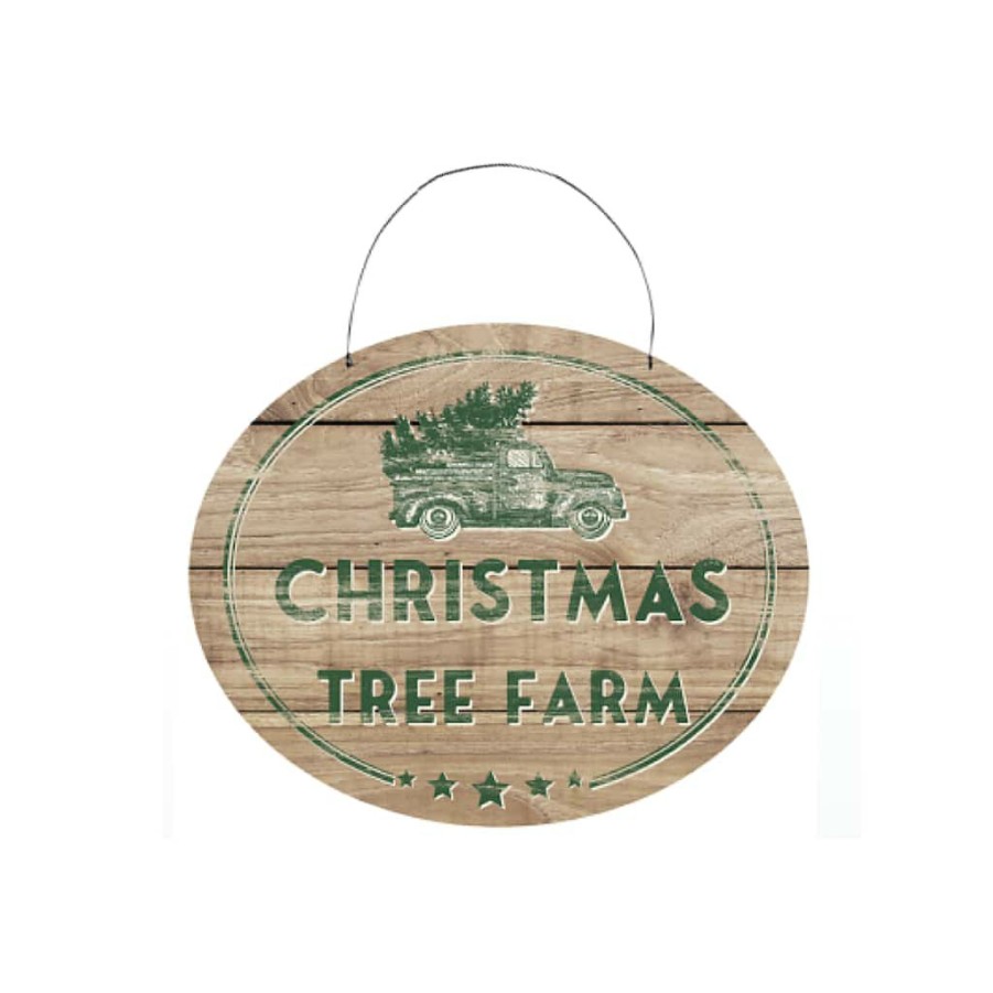 Holidays & Occasions * | Best Reviews Of 10 Christmas Tree Farm Sign By Melrose