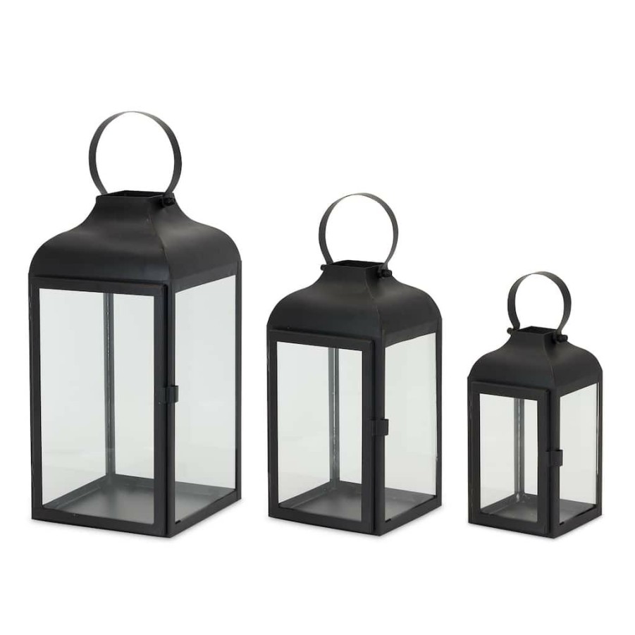 Holidays & Occasions * | Coupon Black Iron Lantern Set, 10 , 12.75 & 16 By Melrose