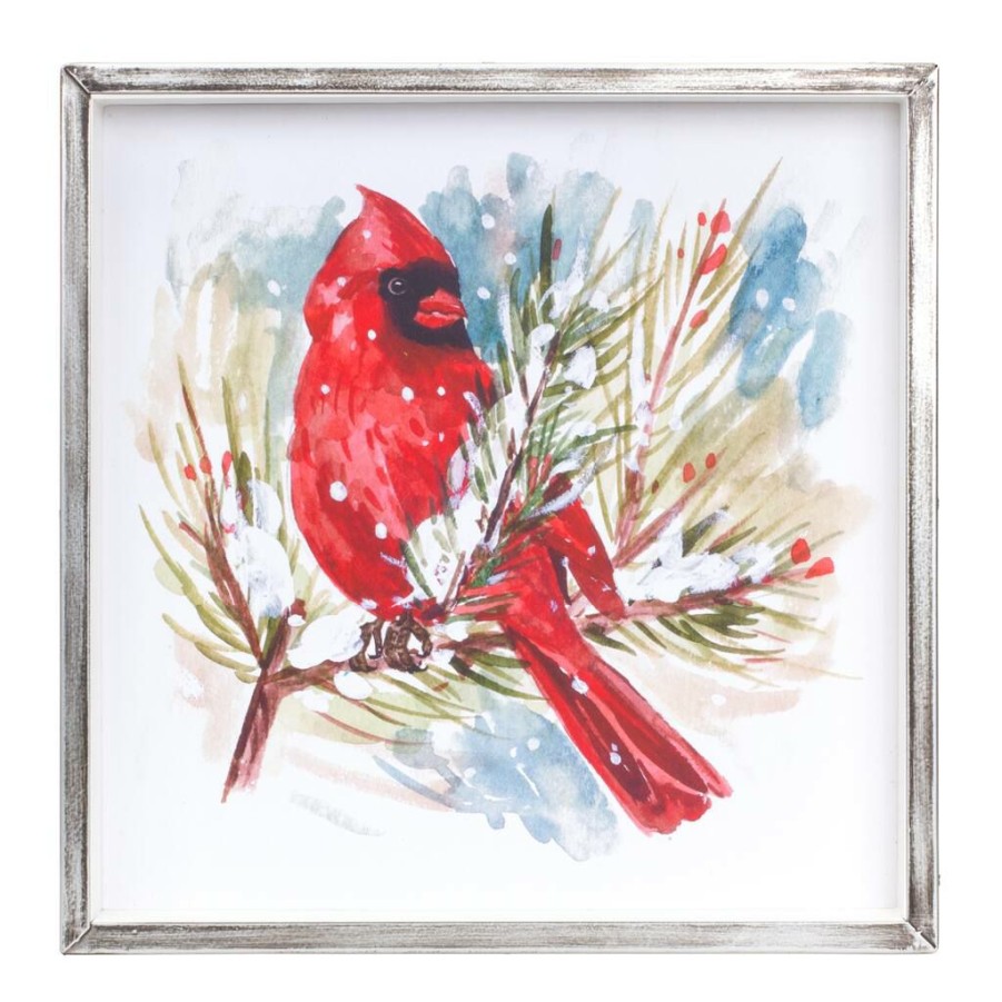 Holidays & Occasions * | Best Sale Cardinal And Pine Frame Set By Melrose