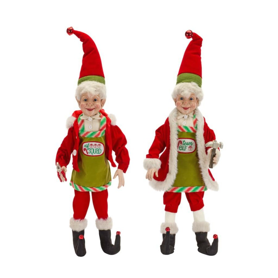 Holidays & Occasions * | New 23.25 Plush Elf Set By Melrose