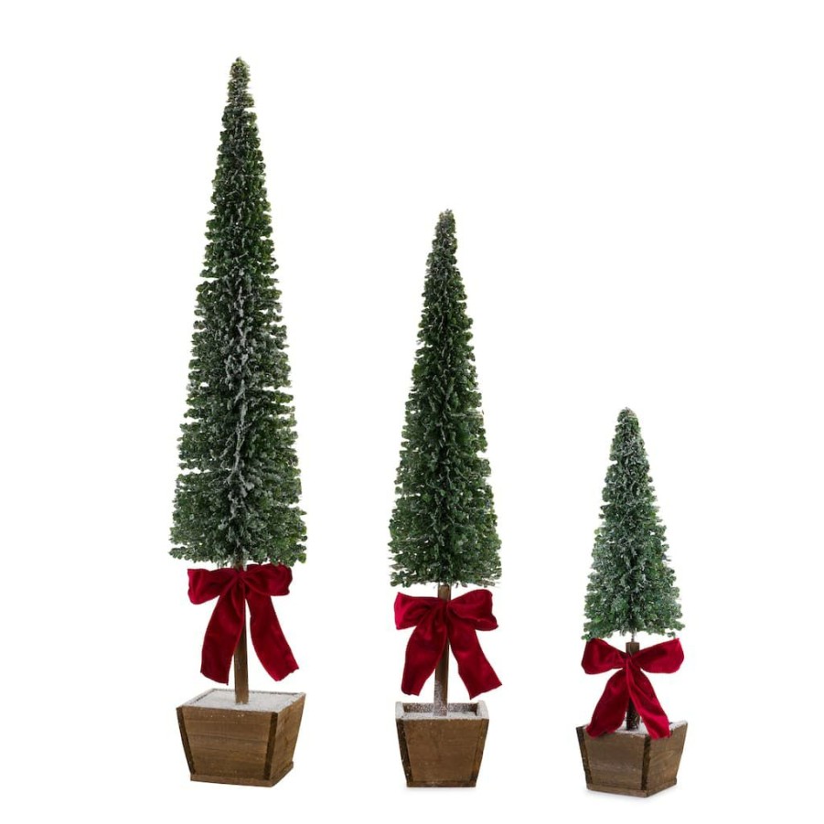 Holidays & Occasions * | Brand New Potted Tree Set By Melrose