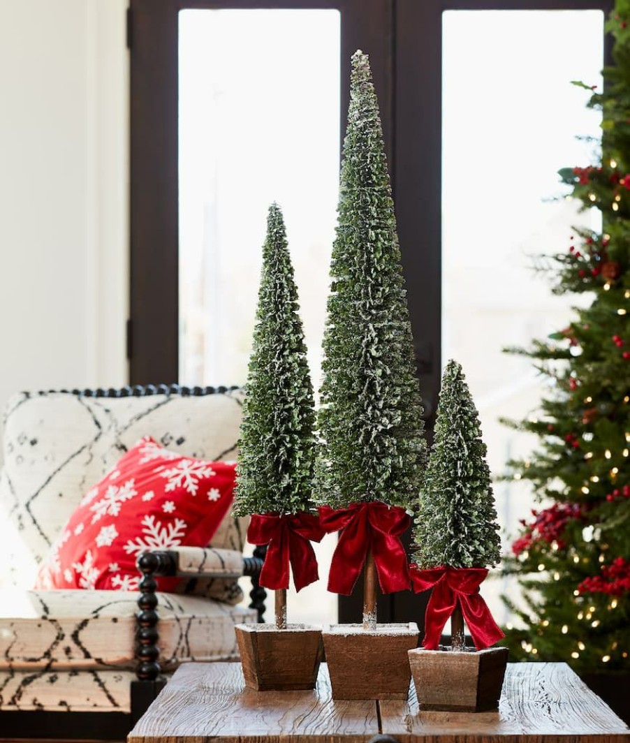 Holidays & Occasions * | Brand New Potted Tree Set By Melrose