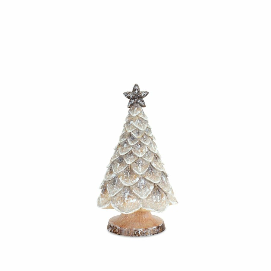 Holidays & Occasions * | Top 10 Snowy Traditional Pine Holiday Tree Decor Set, 11 , 14 & 17.75 By Melrose