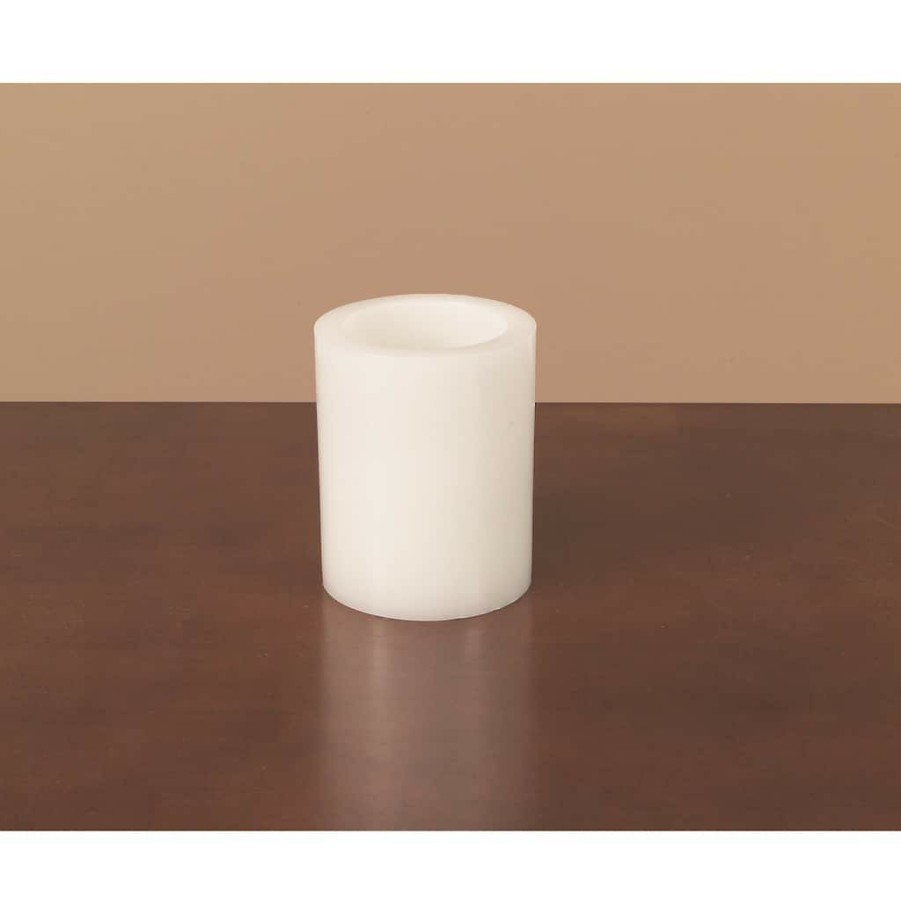 Home & Decor * | Discount 4 X 5 Led Wax Pillar Candle Set By Melrose