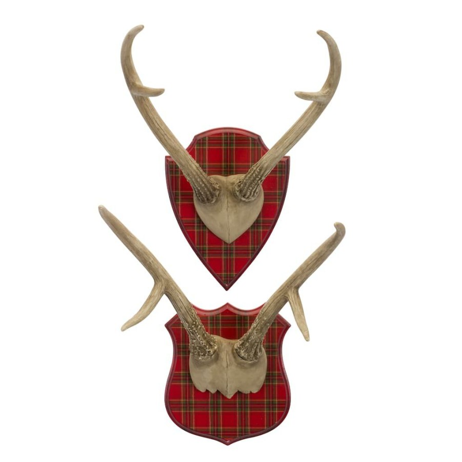 Holidays & Occasions * | Top 10 18 Resin Antler Mount Set By Melrose