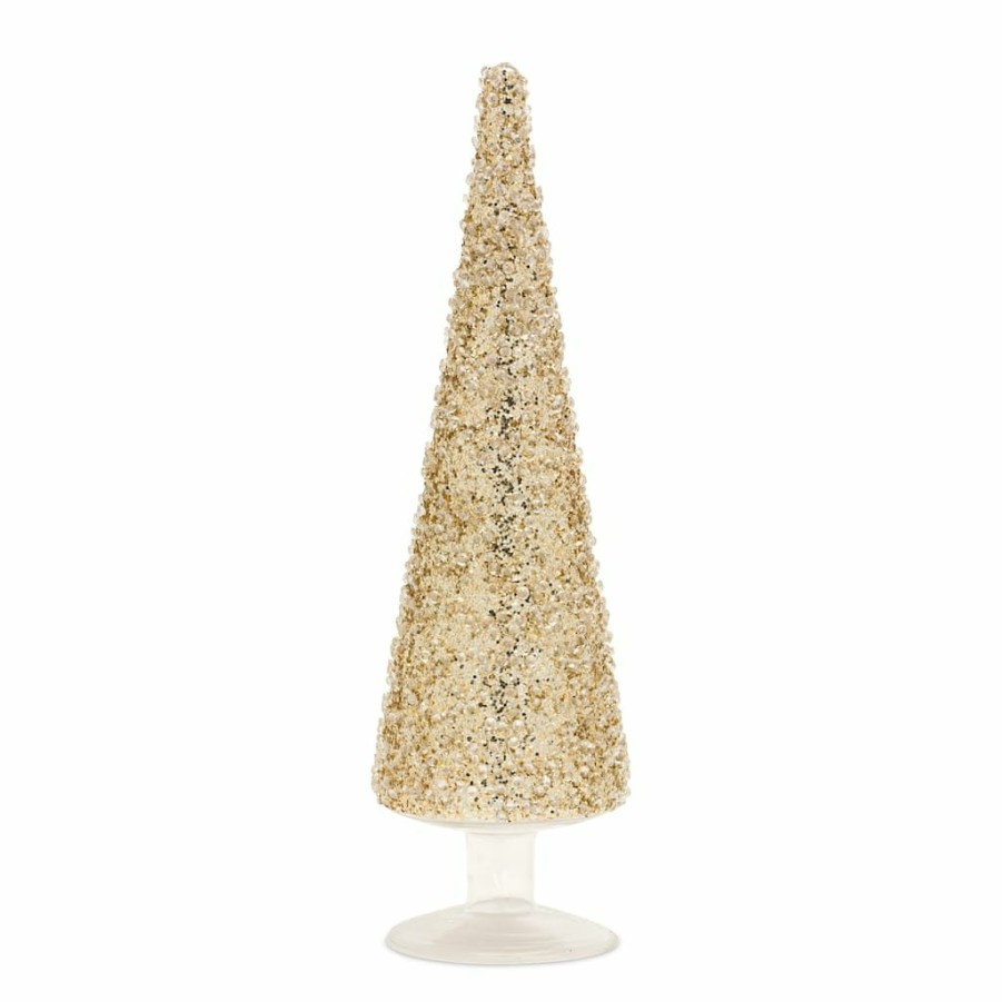 Holidays & Occasions * | Promo Gold & Silver Glass Holiday Tree Decor Set, 8.25 & 11.5 By Melrose