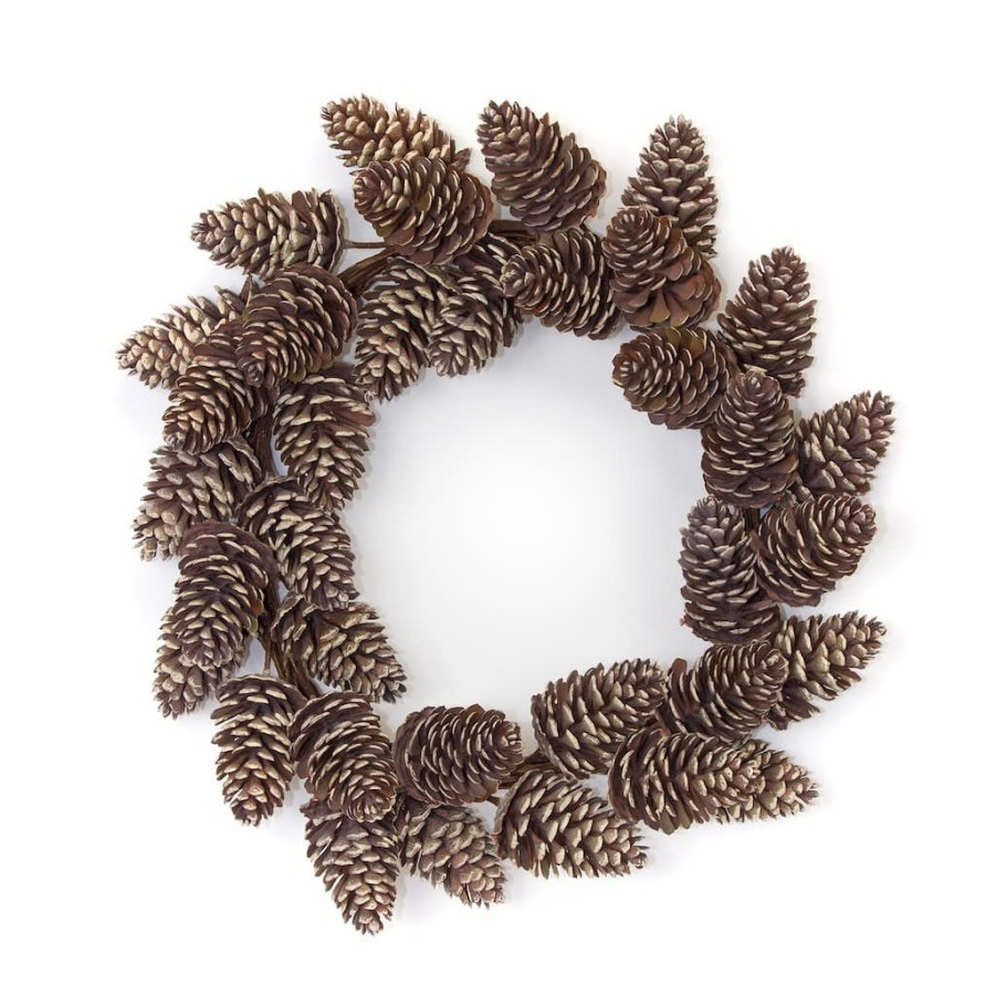 Holidays & Occasions * | Best Pirce 17 Pinecone Wreath By Melrose