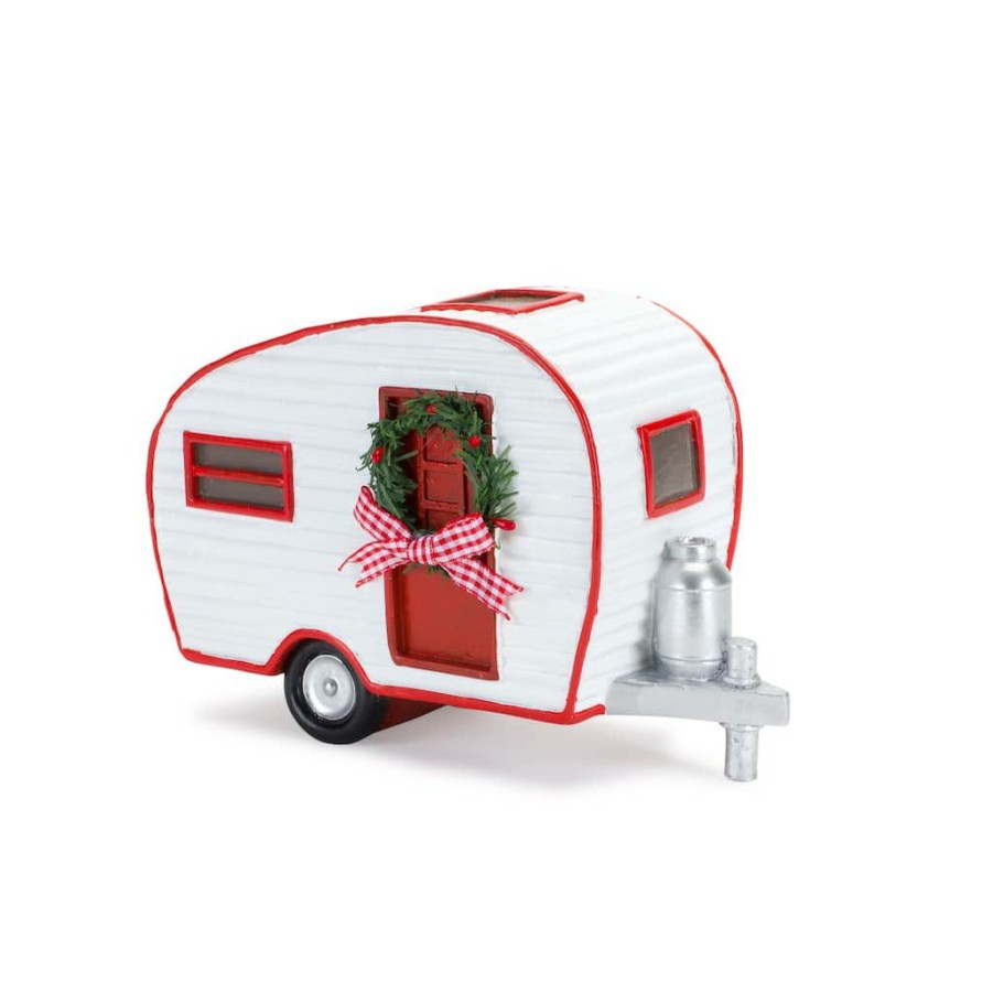 Holidays & Occasions * | Promo Camper With Wreath Figurine Set By Melrose