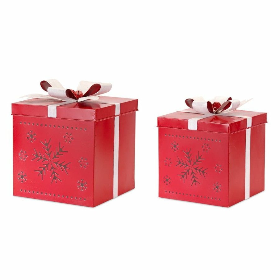 Holidays & Occasions * | Outlet Red Iron Present Box Set, 11.5 & 13.5 By Melrose