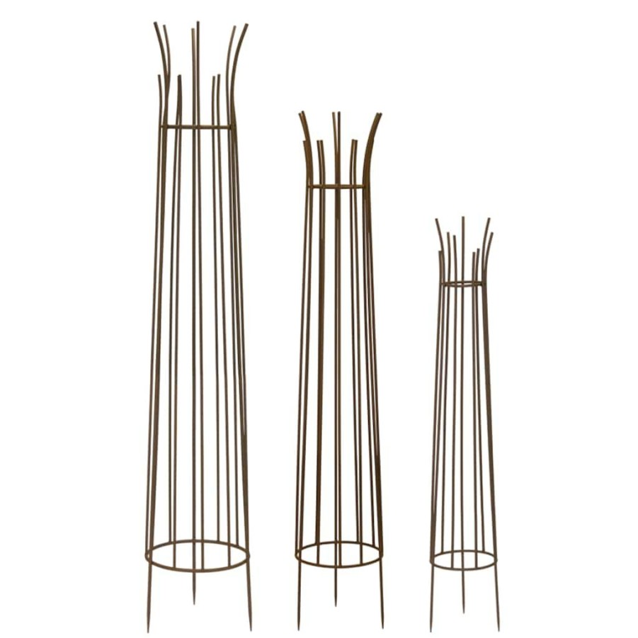 Home & Decor * | Budget Garden Obelisks Trellis Set 46.75 , 59 & 66 By Melrose