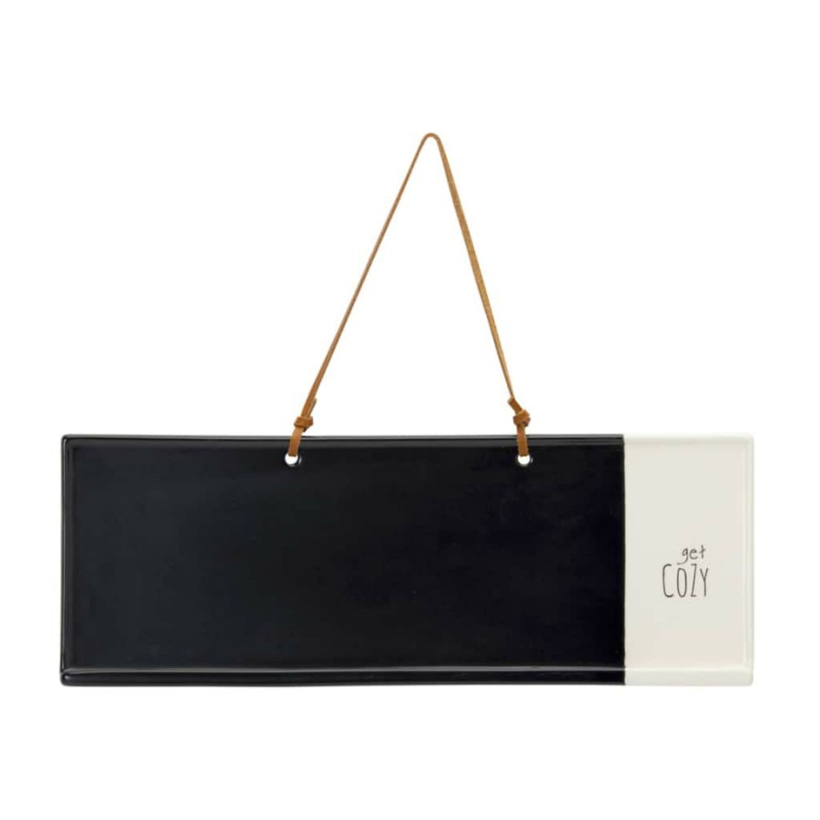 Holidays & Occasions * | Outlet Get Cozy Stoneware Chalkboard Sign Set By Melrose