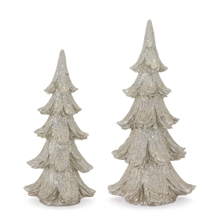 Holidays & Occasions * | New Silver Tree Set, 15 & 18 By Melrose