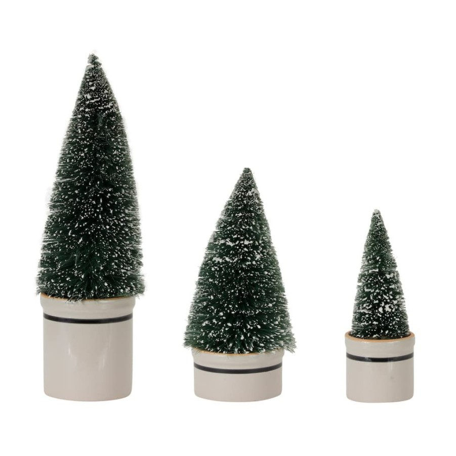 Holidays & Occasions * | Flash Sale Sisal Trees In Pot Set, 9.25 , 11 & 16.5 By Melrose