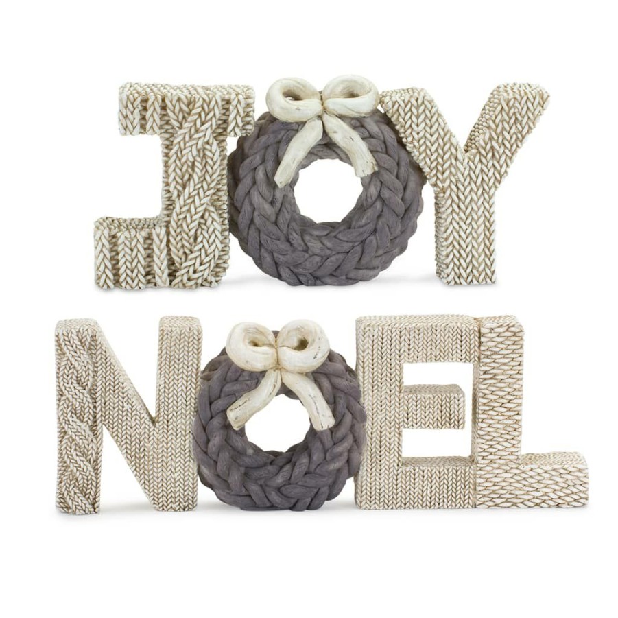 Holidays & Occasions * | Hot Sale 3.5 Noel & Joy Decor Set By Melrose