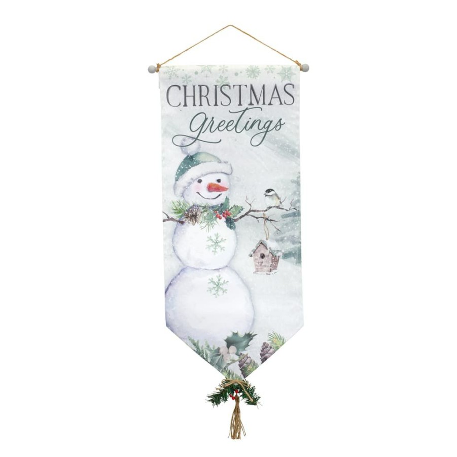 Holidays & Occasions * | Deals Christmas Greetings Banner Set By Melrose