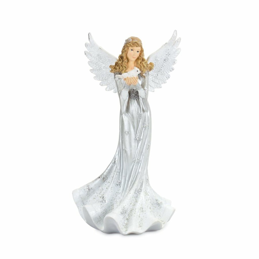 Holidays & Occasions * | Deals Angel Figurines, 11 & 12.75 By Melrose