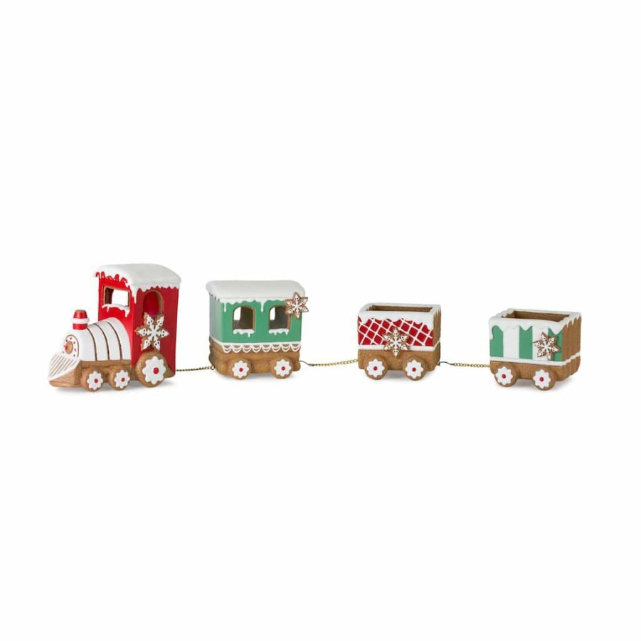 Holidays & Occasions * | Best Pirce 26 Tabletop Gingerbread Train By Melrose