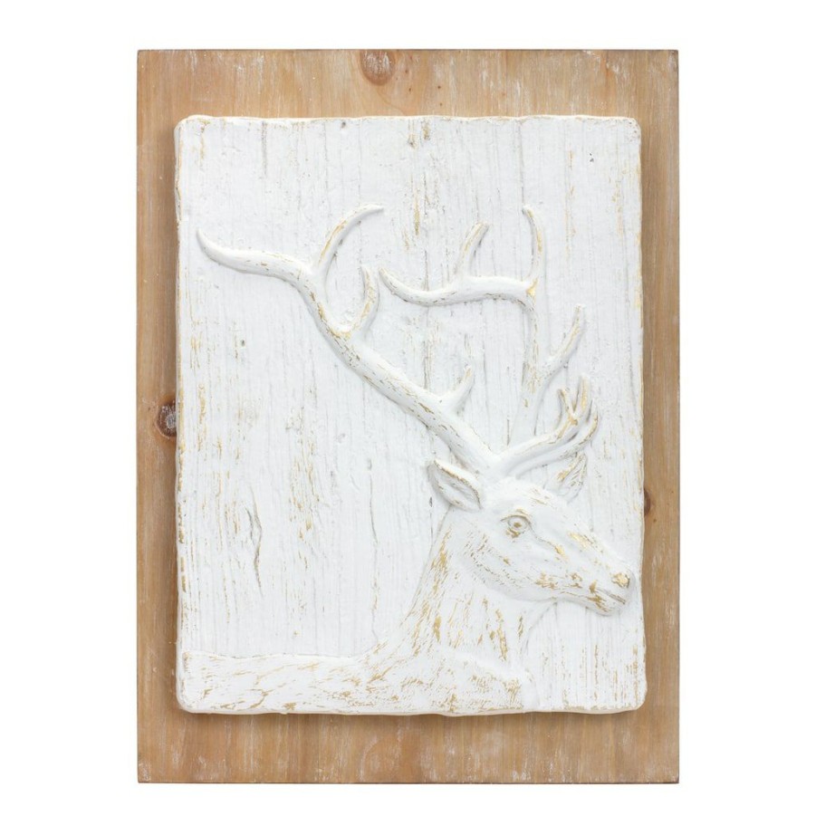 Holidays & Occasions * | Discount 16 Moose & Deer Plaque Set By Melrose