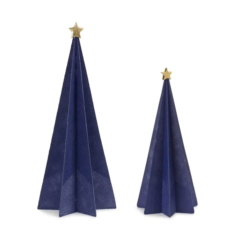 Holidays & Occasions * | New Blue Resin Holiday Tree Decor Set By Melrose