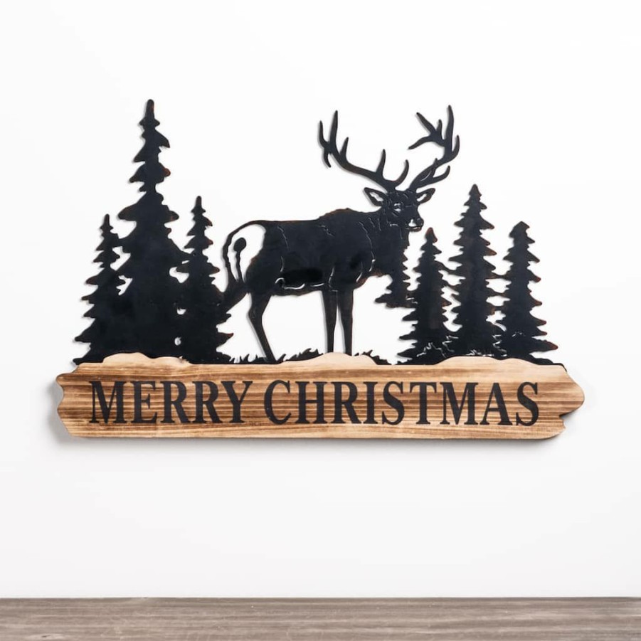 Holidays & Occasions * | Top 10 11 Merry Christmas Signs, 2Ct. By Melrose