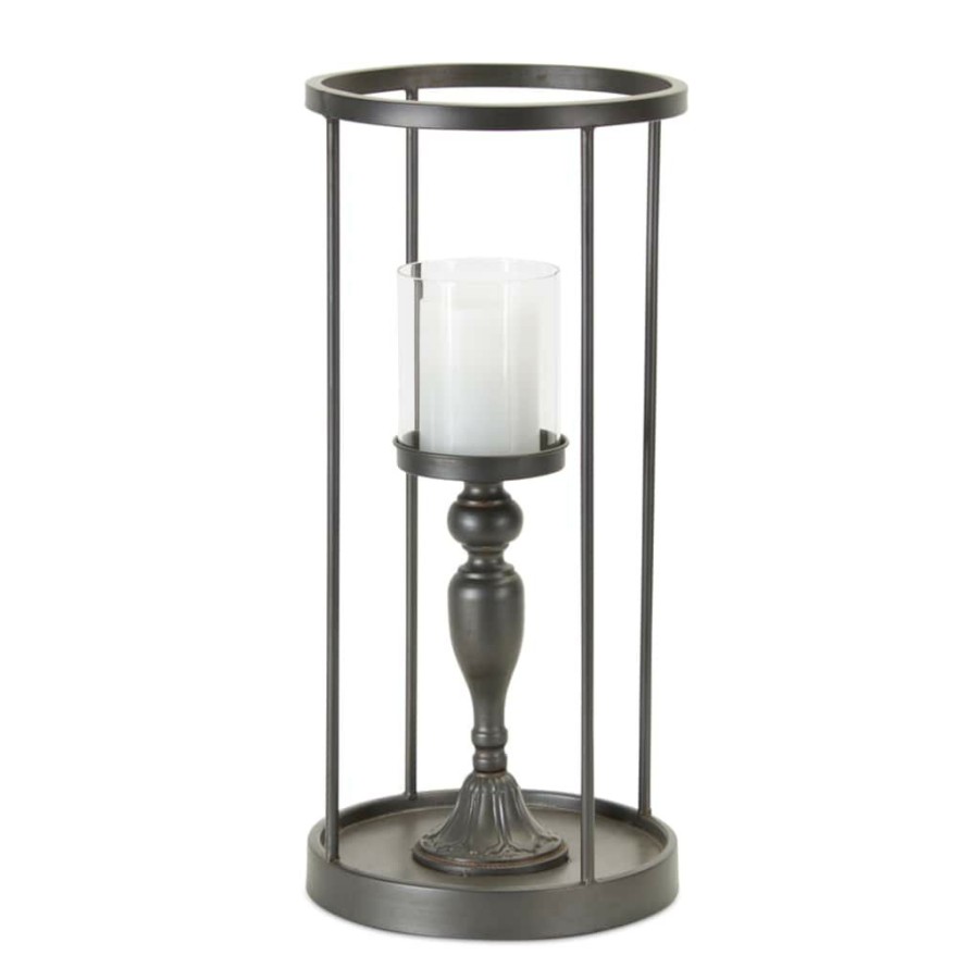 Home & Decor * | New 19.75 Iron Candle Holder By Melrose