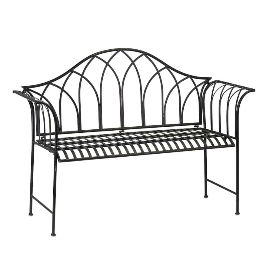 Holidays & Occasions * | Top 10 Iron Garden Bench By Melrose