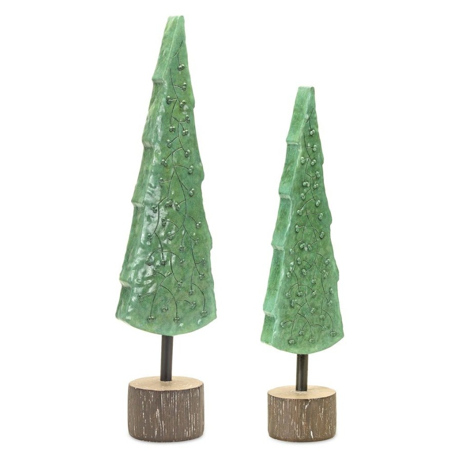 Holidays & Occasions * | Outlet Tabletop Tree Set, 22 & 26.5 By Melrose