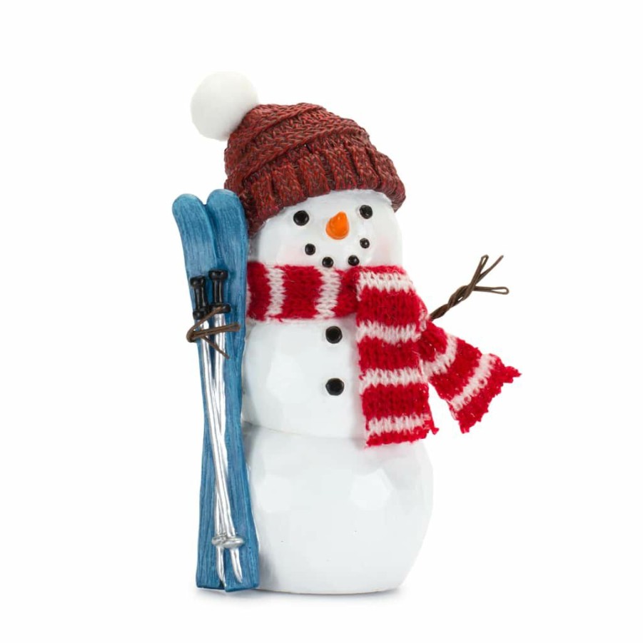 Holidays & Occasions * | Best Pirce Resin Snowman Figurine Set By Melrose