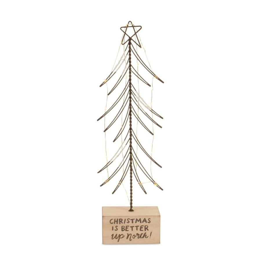 Holidays & Occasions * | Cheap Midwest Sentiment Led Christmas Tree Set By Melrose