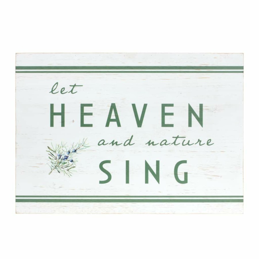 Holidays & Occasions * | Flash Sale Let Heaven & Nature Sing Sign By Melrose