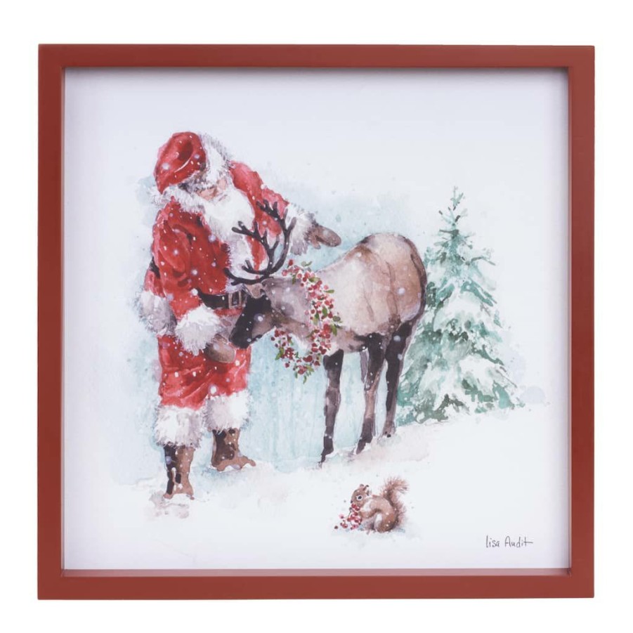 Holidays & Occasions * | Hot Sale 14 Santa & Animal Frame Set By Melrose