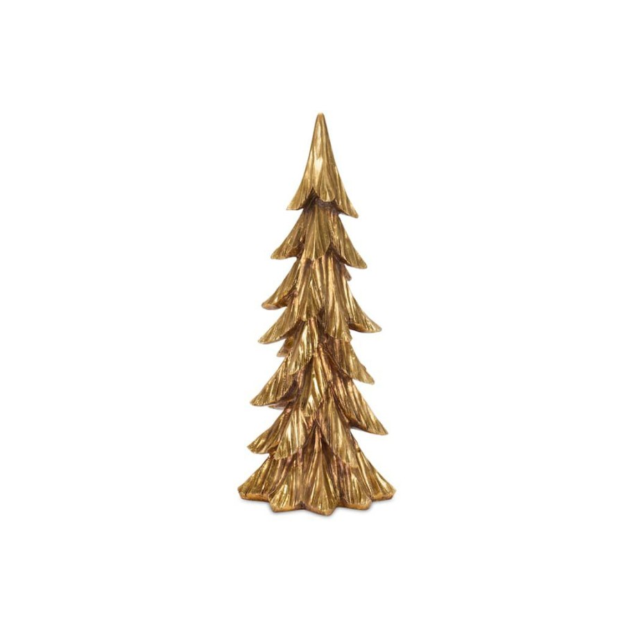 Holidays & Occasions * | Best Sale Gold Sculpted Holiday Tree Decor Set, 16 , 18 & 23.5 By Melrose