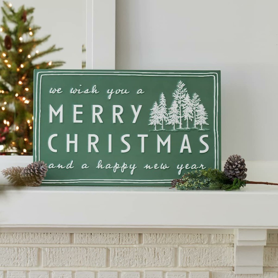 Holidays & Occasions * | Cheap 24 Metal Christmas Sign By Melrose