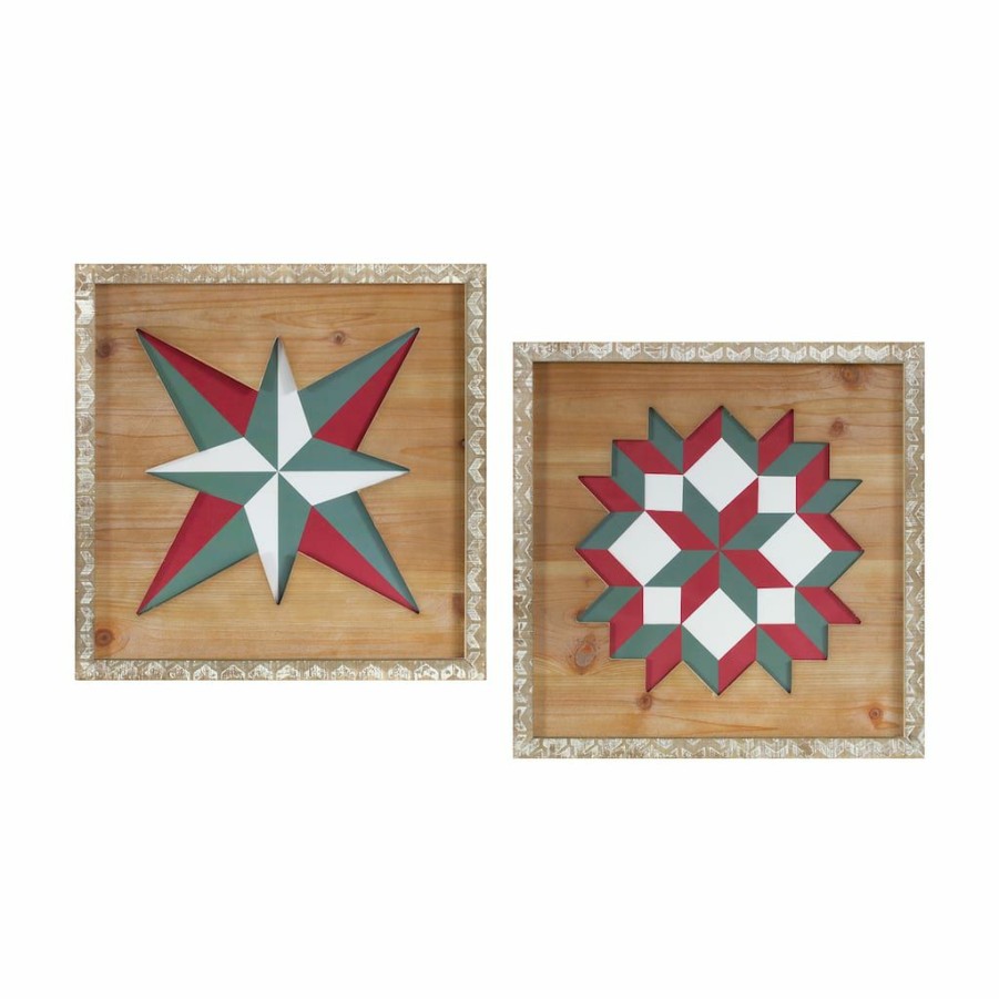 Holidays & Occasions * | Coupon 16.5 Quilt Square Plaque Set By Melrose