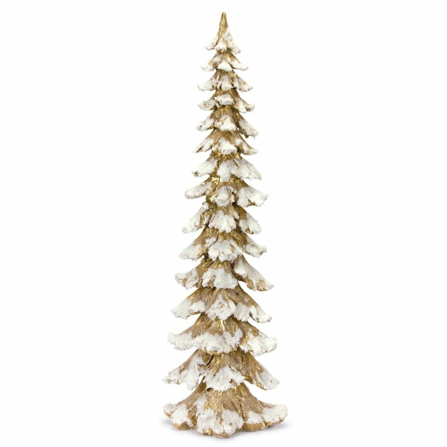 Holidays & Occasions * | Discount 34.5 White & Gold Tree By Melrose